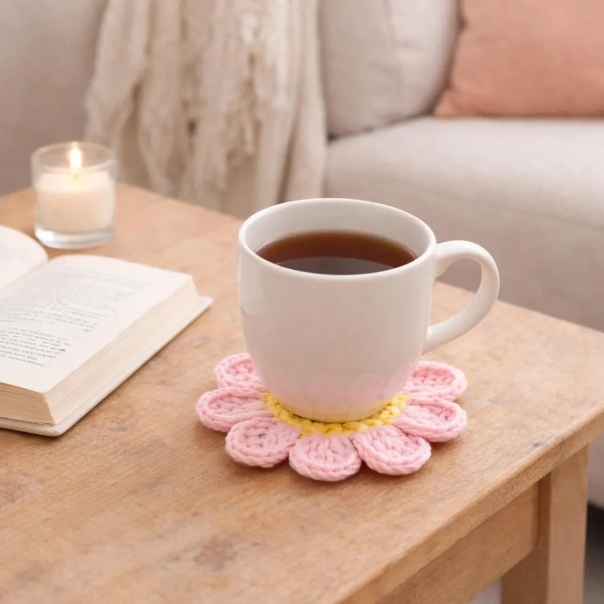 Flower Coaster Crochet Pattern