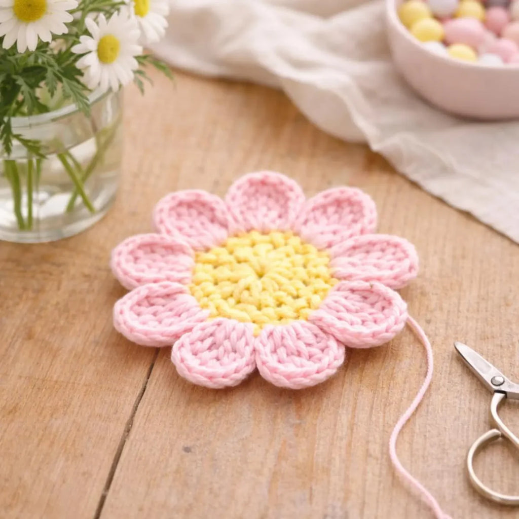 Flower Coaster Crochet Pattern
