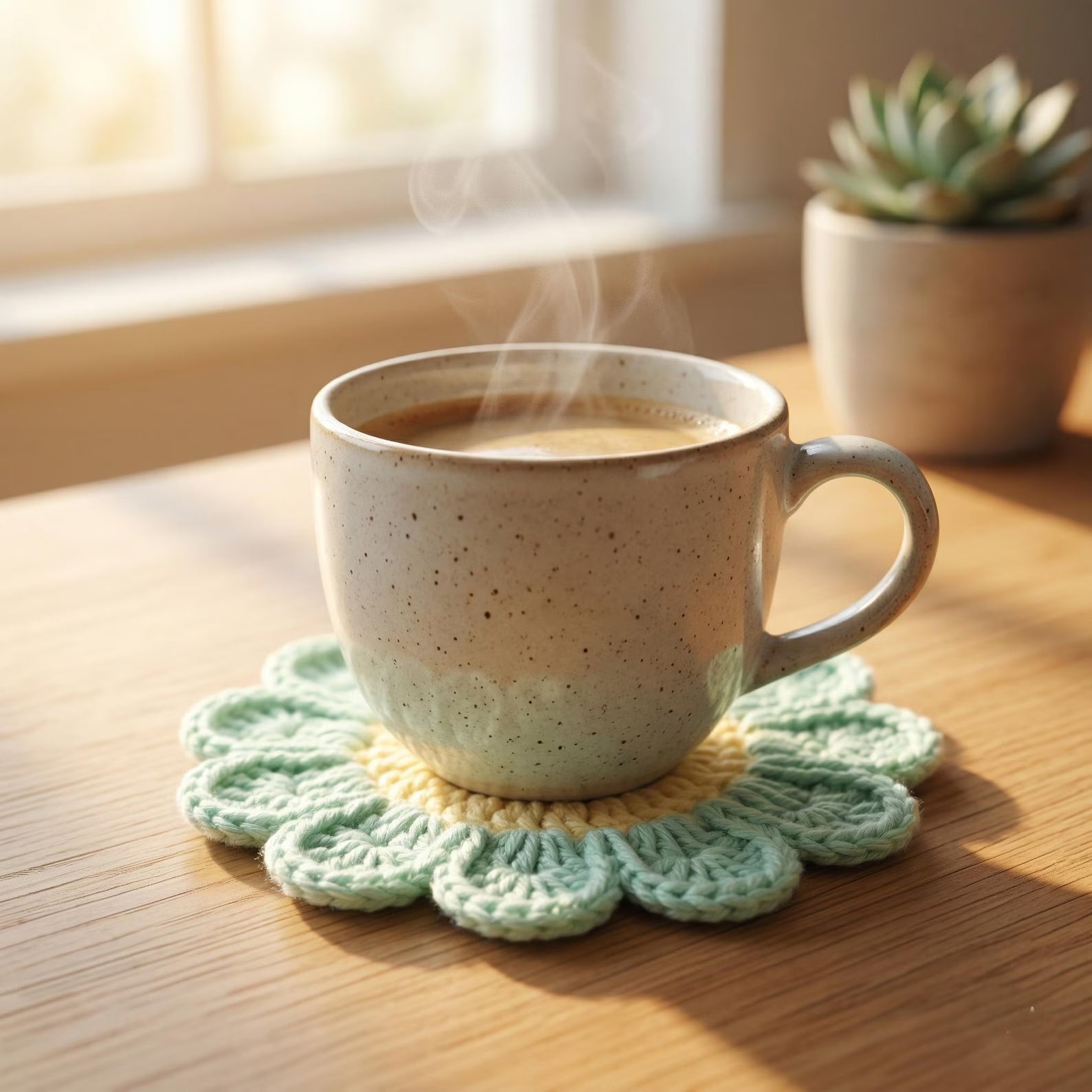 Flower Coaster Crochet Pattern