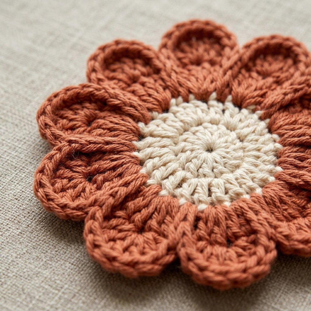 Flower Coaster Crochet Pattern