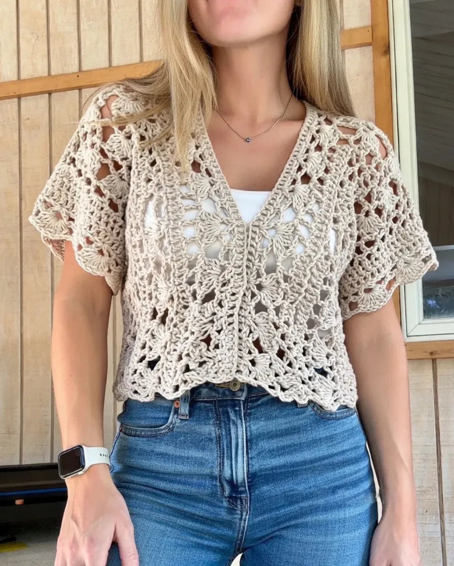 Coastal Lace Crochet Top Pattern